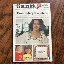 1970s Butterick Embroidery Transfer Pattern 4004 Mixed 27 Design cat nature cute - $8.25