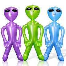 Novelty Place 32&#39;&#39; Jumbo Inflatable Alien 3 Packs Alien Inflate Toy for ... - £17.41 GBP