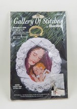 Bucilla Gallery of Stitches Madonna & Child 1997 Embroidery Kit Ornament Oval - $18.99