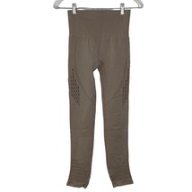 Gymshark Beige Energy High Rise Seamless Ribbed Waistband Eyelet Legging... - $20.00