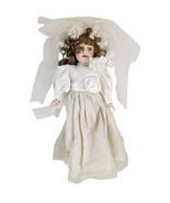 Vtg 90s DanDee Collector&#39;s Choice Bisque Bride Porcelain Doll Creepy Vic... - $369.09 MXN