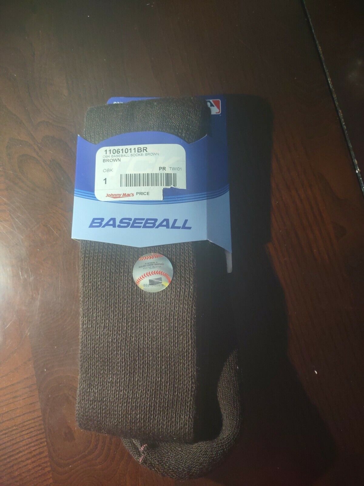 Large Brown Baseball Socks - $15.72