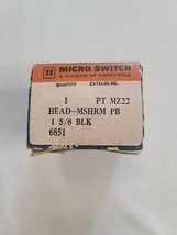 Micro Switch PTMZ22 1 5/8&quot; Black Mushroom Push Button Head New In Box - £7.54 GBP