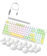 Ajazz Ak992 Wireless Mechanical Gaming Keyboard And Cloud Wrist Rest And... - $738.64 MXN