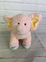 Baby Gund Jungle Collection Pink Peach Elephant Plush Stuffed Toy 58087 Rattle - £41.55 GBP