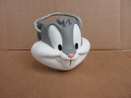 Vintage Bugs Bunny Applause Basket Candy Bucket With Rope Handle 1997 - £28.76 GBP