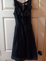 White House Black Market Silk Blend Sleeveless Dress Women Size 6 Black - £14.90 GBP