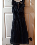 White House Black Market Silk Blend Sleeveless Dress Women Size 6 Black - £15.16 GBP