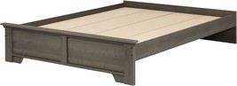 Queen-Size South Shore Versa Platform Bed In Gray Maple. - $270.94