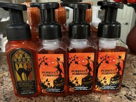 Bath &amp; Body Works PURRFECT PUMPKIN Gentle Foaming Hand Soap Set Of 4 - $29.69