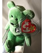 TY Beanie Baby Bear &quot;Kicks&#39;&quot; - Soccer - Green Plush (Aug 16 1998) - New ... - £6.47 GBP