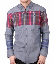 Camisa De Botón Woven Stormking Indigo Para Hombre 1510W2961 NWT - £38.82 GBP