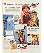 1944-WWII-Vintage Print Ad-CAMELS-Army-Navy-MarinesAir Force-War Bonds-VTG - €13,46 EUR