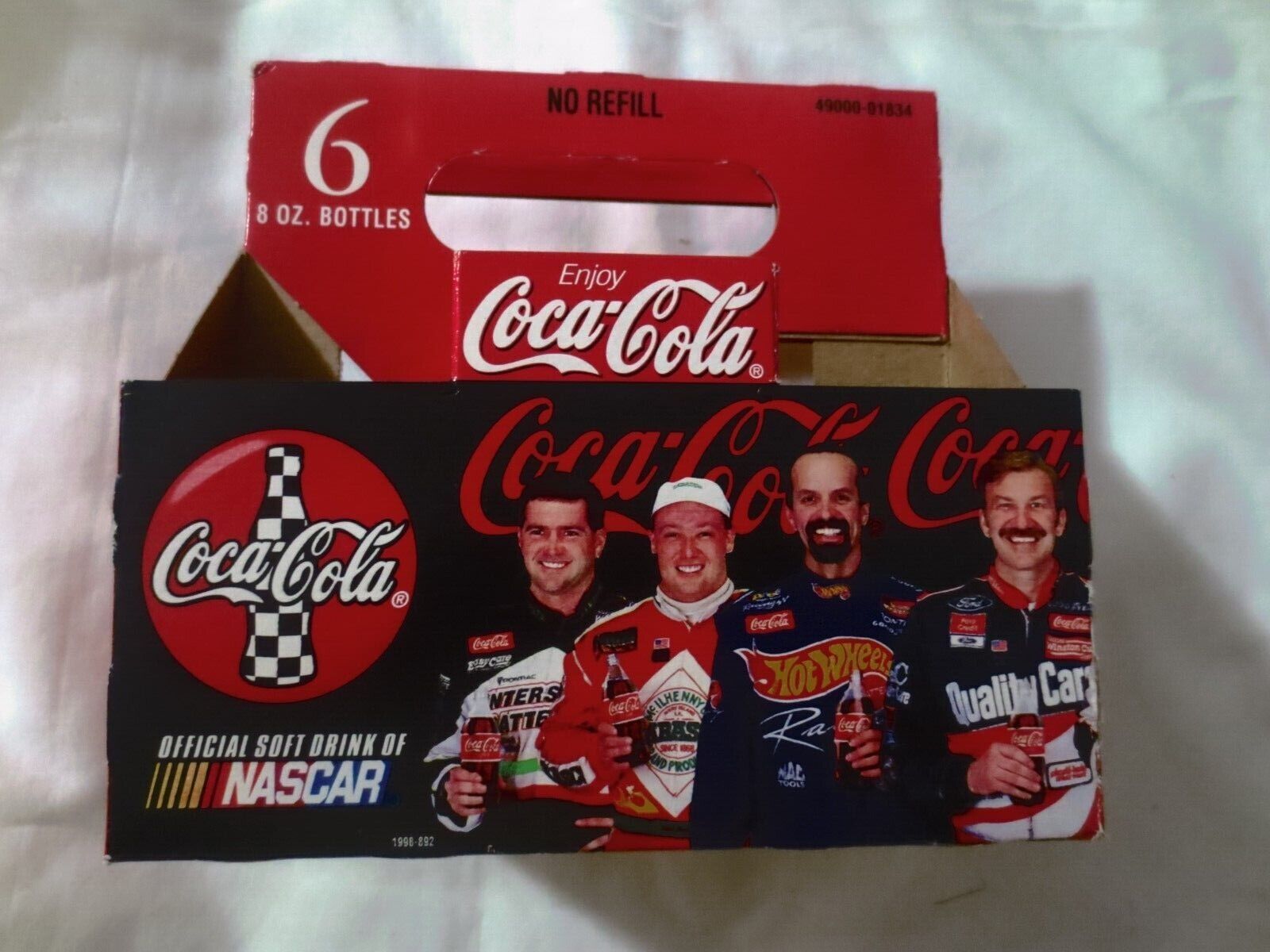 Primary image for Coca Cola 6 Pack Official Soft Drink of Nascar 8 Drivers with  DALE EARNHARDT SR