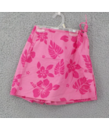 Pacific Legend Wrap Skort Girls SZ 12 Pink Hibiscus Tie Tropical Hawaii ... - £7.79 GBP