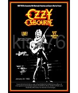 Ozzy Osbourne / Randy Rhoads &quot;20 x 30&quot; DOAMM Tour Rosemont Horizon Custo... - $54.70 CAD