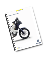 HUSQVARNA 2017 - FR 450 RALLY - OWNERS MANUAL - REPRINTED COMB BOUND - $49.99