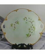 Serving Plate Ceramic Platter w/ Handles Hand Painted Signed Effie Taylor - $1,449.13 MXN