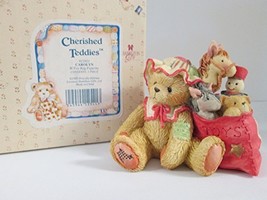 Cherished Teddies Carolyn w/Toy Bag Figurine - £19.18 GBP