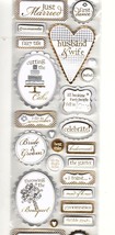 Recollections Signature Dimensional Stickers Wedding and Reception - £4.28 GBP