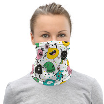 Funny Colorful Monster Breathable Washable Neck Gaiter - £13.10 GBP