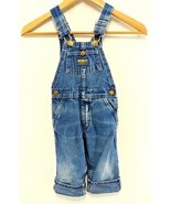 Vintage Oshkosh Baby B’Gosh Denim Overalls Toddler Vestbak Jumper Pants ... - £10.13 GBP