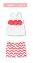 Janie and Jack girls &quot;Summer Rose&quot; 2 Pc  shorts &amp; halter Set New Size 12-18 m - £46.60 GBP
