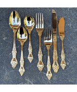 Northcraft 10K Gold Plated Flatware Set Roses Japan 44 Pcs Forks Spoons ... - €182,57 EUR