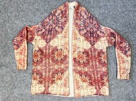 Anthropologie Akemi + Kin Open Front Cardigan Sweater Small Boho Floral Y2K - $34.95