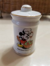 Walt Disney Productions Chef Mickey Mouse Porcelain Spice Salt Pepper Sh... - $9.99