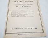Where-er You Walk Air (Tenor)(Baritone or Bass) G. F. Handel Sheet Music - $13.98