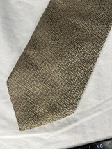 Jhane Barnes Tie Gold Weave Design 100% Silk - $10.00