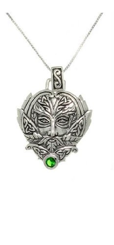Primary image for Jewelry Trends Celtic Green Man Trinity Sterling Silver Pendant Necklace 18"