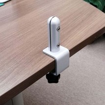 Silver Table Mount for Acrylic Sneeze Guard / Screen Partition / Clip Cl... - £27.65 GBP
