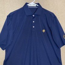 Holderness Bourne Polo Shirt Mens Large Tailored Fit Blue Golf The MacDo... - $28.04