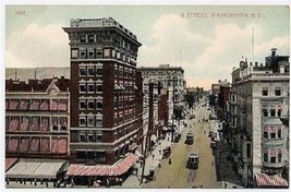 G Street Washington DC Postcard 1900&#39;s - $9.90