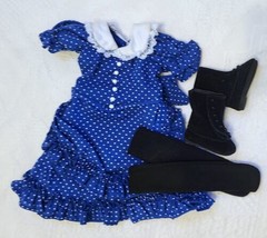 Shirley Temple Dress-Up Doll Clothes ~ SUSANNAH ~ Dress, Socks, &amp; Boots - £6.33 GBP