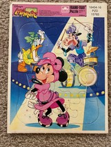 Disney Totally Minnie Mouse Dance Frame Tray Puzzle Cardboard Golden Vin... - $9.49