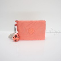 NWT Kipling AC8641 VIV Cosmetic Accessory Pouch Zipper Polyamide Cool Coral $29 - £18.34 GBP