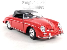 1955 Porsche 356 356A Speedster 1/24 Scale Diecast Metal Model - Welly -... - $29.69