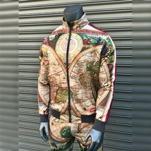 Men&#39;s Hudson Worldwide Brown Fashion Track Jacket - $98.00