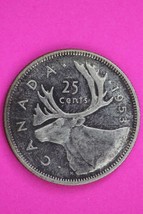 High Grade 1953 Canada Silver Quarter Semi Key Date Coin .800 Fine Silver 68 - $34.32 CAD