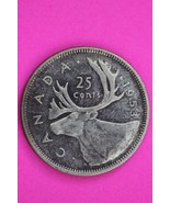 High Grade 1953 Canada Silver Quarter Semi Key Date Coin .800 Fine Silve... - $34.32 CAD