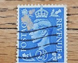 Great Britain Stamp King George VI 2 1/2d Used Blue - $1.89
