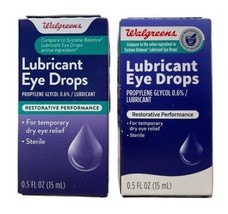 Walgreens Eye Drops Lubricant Balance 0.5oz Pack of 2 Exp 09/2024 - £20.21 GBP