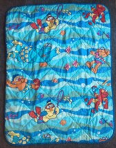 Riegel Baby Blanket Sesame Street Quilt Elmo Bert Ernie Swimming Workshop - £54.10 GBP