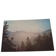 Postcard View From Clingmans Dome Road Great Smoky Mountains National Park Fog - £5.46 GBP
