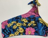 Unbranded One Shouldered Bikini Top  Womens Size XL Tropical Flowers Col... - $12.43