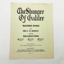 The Stranger of Galilee Sacred Song Vintage Sheet Music 1935 - £11.18 GBP