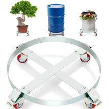 VEVOR 2PCS 55 Gallon Heavy Duty Drum Dolly, 1000 lbs Load Capacity, Barr... - £87.14 GBP